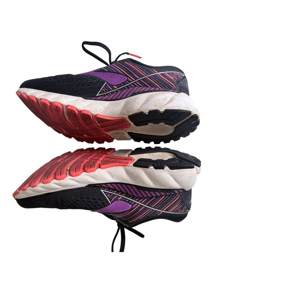 Brooks Adrenaline GTS 19 Running Shoes Womens Size 7 Black/Purple/Orange Athleti - Picture 9 of 11